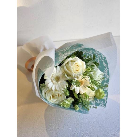 ラウンドブーケ・シュガーホワイト 900078